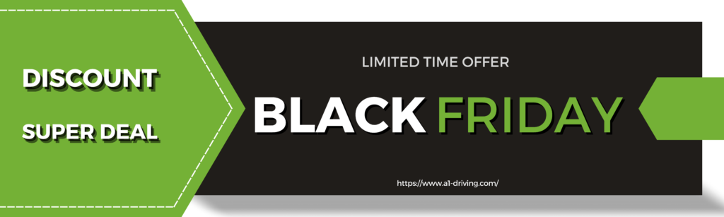 Banner Black Friday Promotions A1 driving school