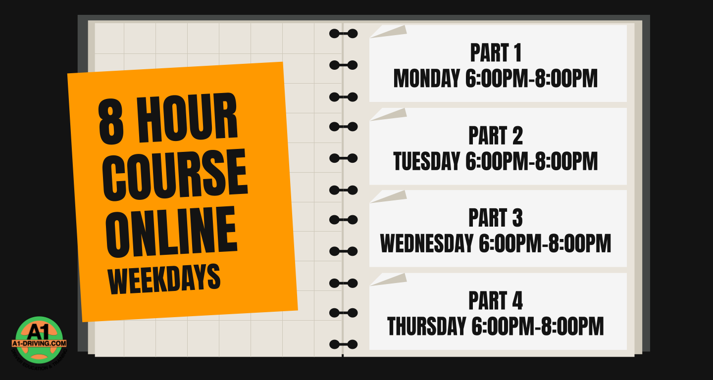 Complete Your 8-Hour Course Online — A1 Driving School